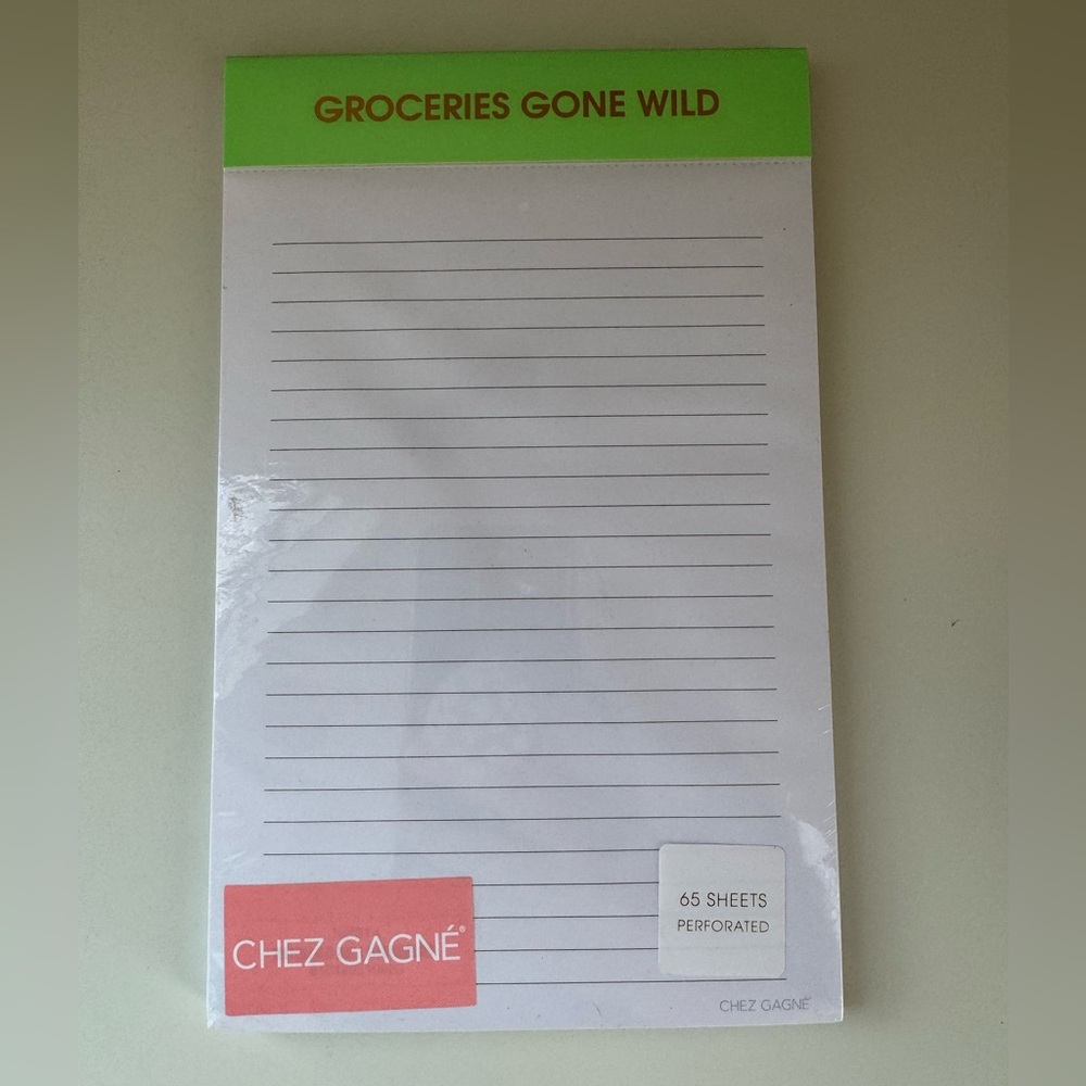 Chez Gagne “Groceries Gone Wild” Notepad